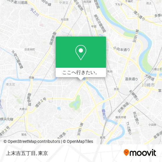 上末吉五丁目地図