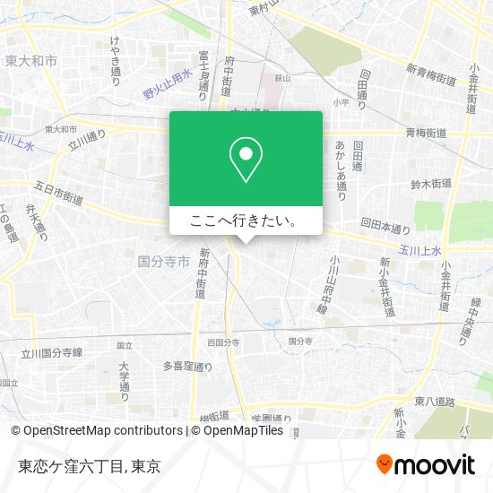 東恋ケ窪六丁目地図