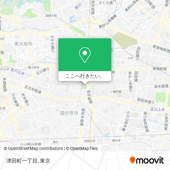 津田町一丁目地図