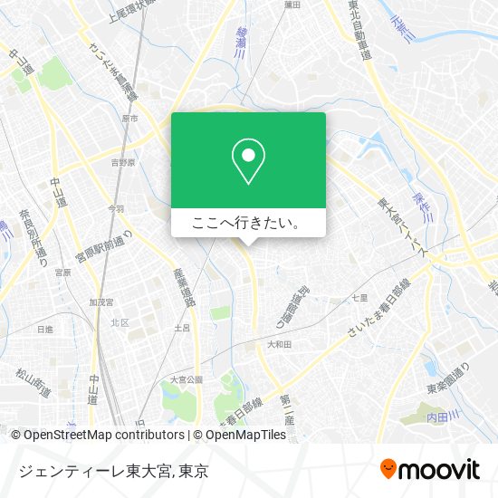 ジェンティーレ東大宮地図