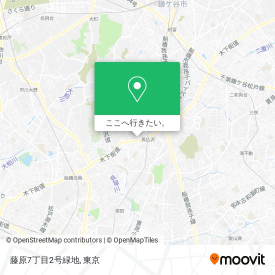 藤原7丁目2号緑地地図