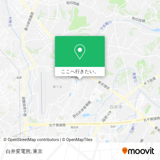白井変電所地図
