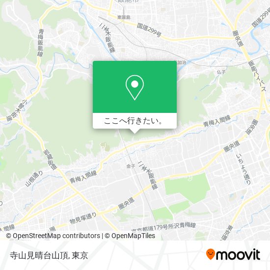 寺山見晴台山頂地図