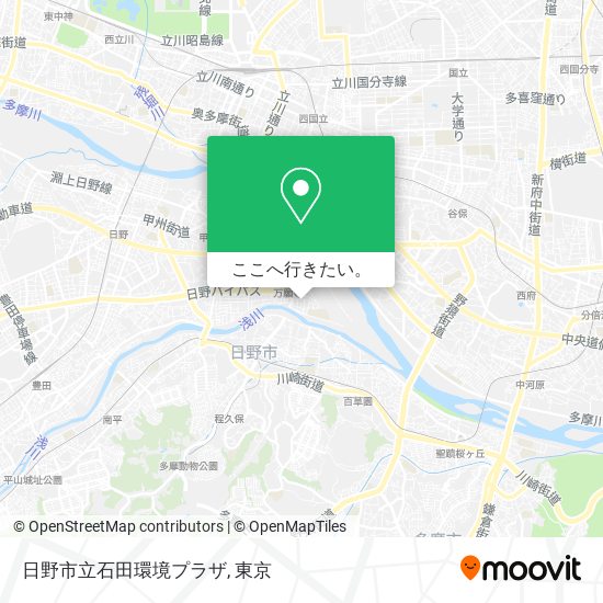 日野市立石田環境プラザ地図