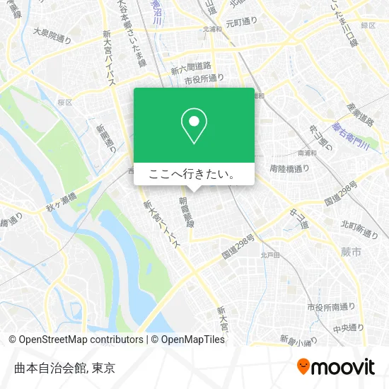 曲本自治会館地図