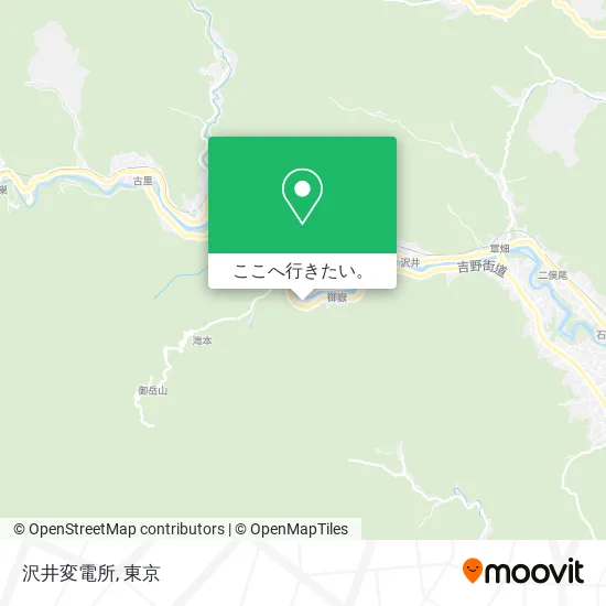 沢井変電所地図