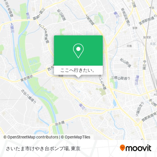 さいたま市けやき台ポンプ場地図