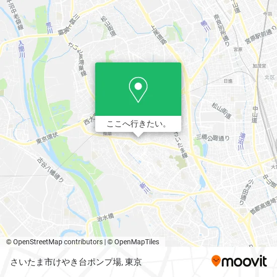 さいたま市けやき台ポンプ場地図
