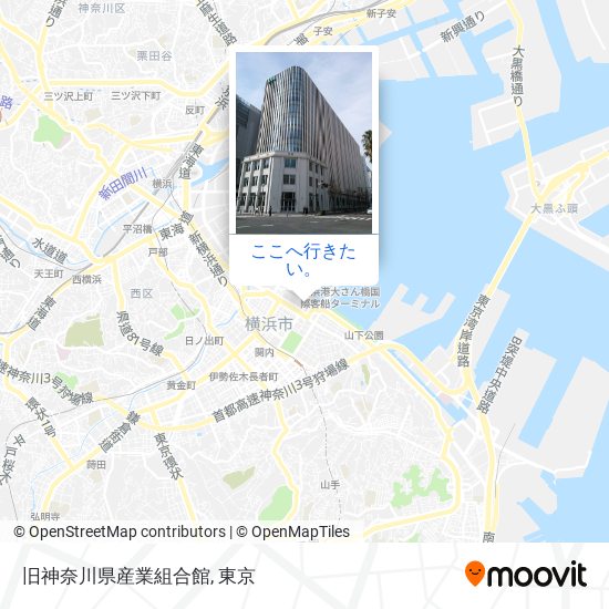 旧神奈川県産業組合館地図
