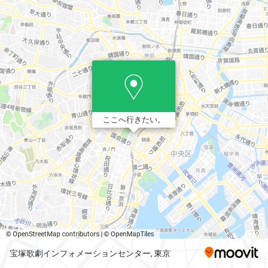 宝塚歌劇インフォメーションセンター地図