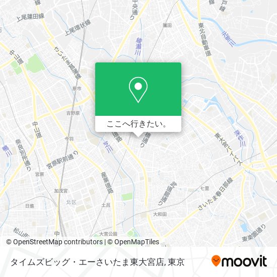 タイムズビッグ・エーさいたま東大宮店地図