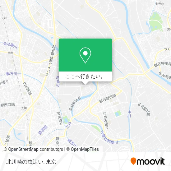 北川崎の虫追い地図