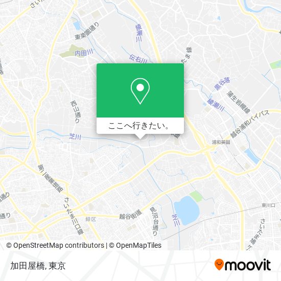 加田屋橋地図