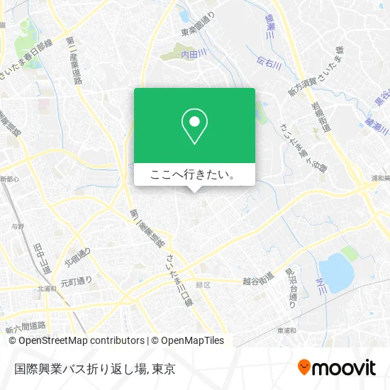 国際興業バス折り返し場地図