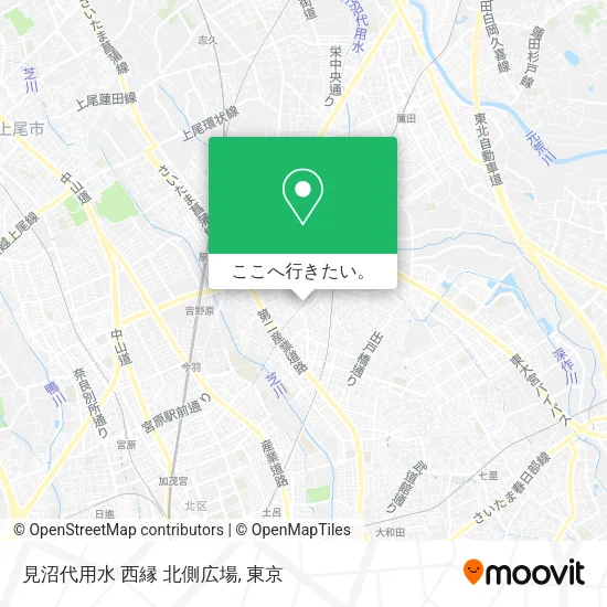 見沼代用水 西縁 北側広場地図