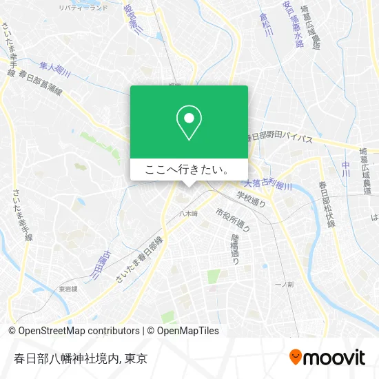 春日部八幡神社境内地図