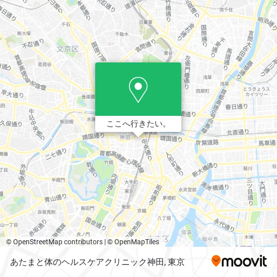 あたまと体のヘルスケアクリニック神田地図