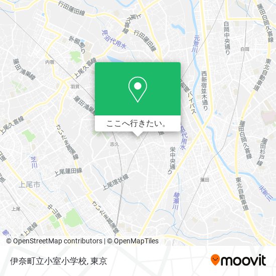 伊奈町立小室小学校地図