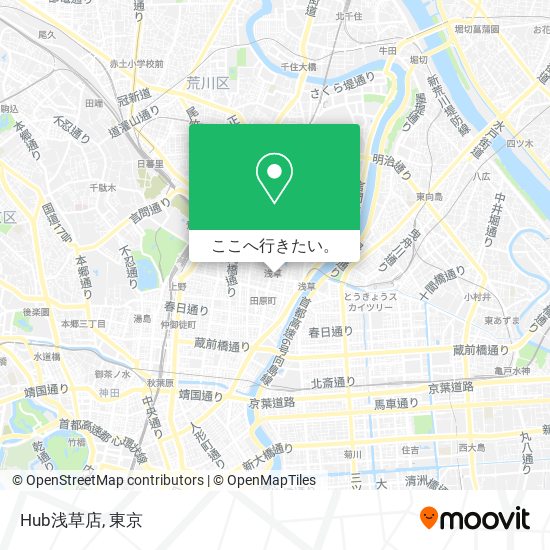 Hub浅草店地図