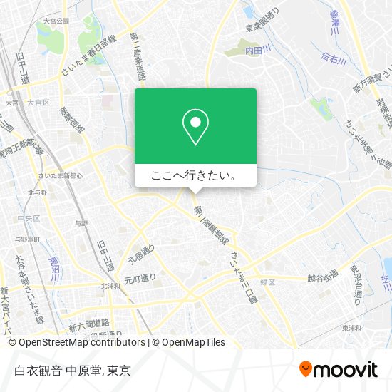 白衣観音 中原堂地図