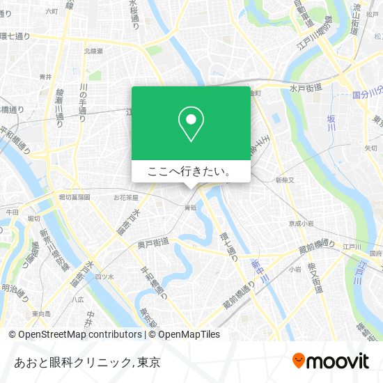 あおと眼科クリニック地図