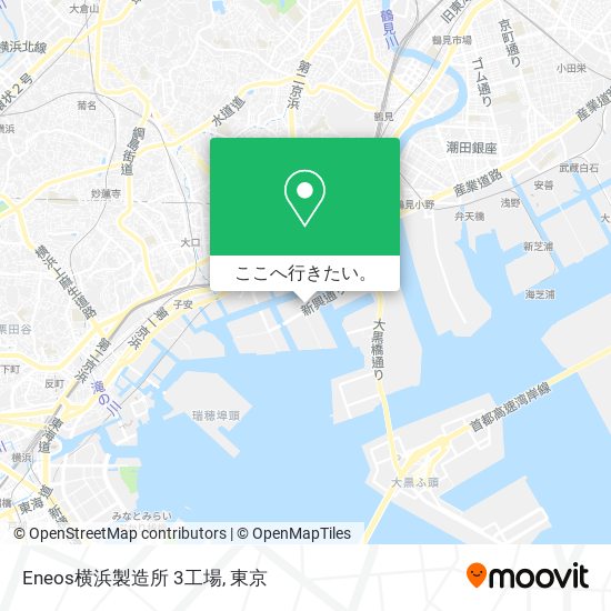 Eneos横浜製造所 3工場地図