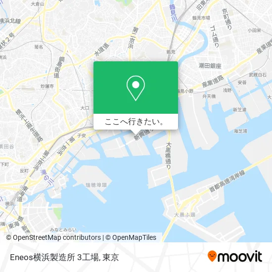 Eneos横浜製造所 3工場地図