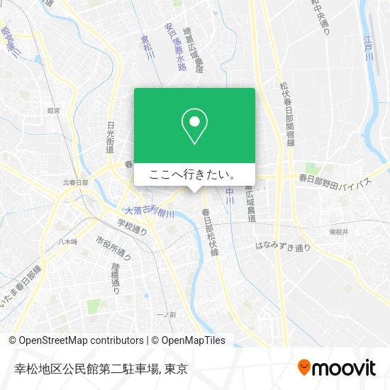 幸松地区公民館第二駐車場地図