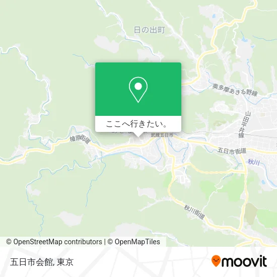 五日市会館地図