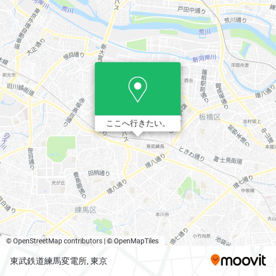 東武鉄道練馬変電所地図