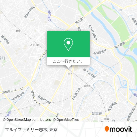 マルイファミリー志木地図