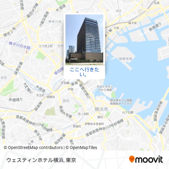ウェスティンホテル横浜地図