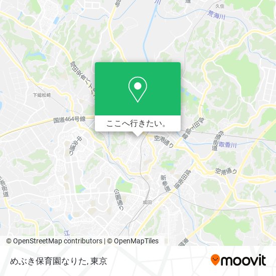 めぶき保育園なりた地図