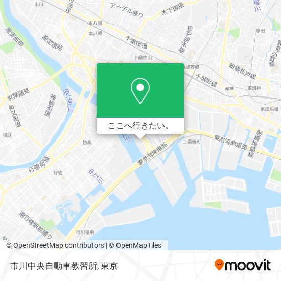 市川中央自動車教習所地図