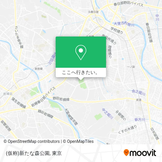 (仮称)新たな森公園地図