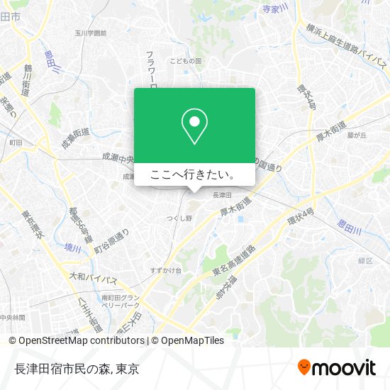 長津田宿市民の森地図