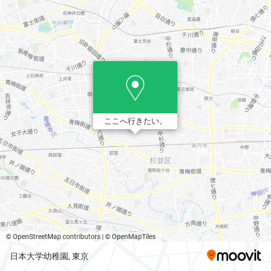 日本大学幼稚園地図