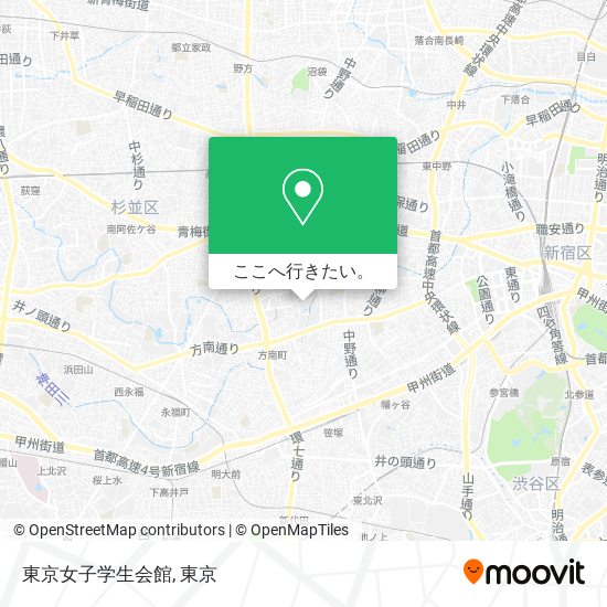 東京女子学生会館地図