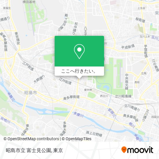 昭島市立 富士見公園地図