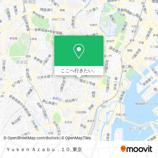 Ｙｕｋｅｎ Ａｚａｂｕ．１０地図