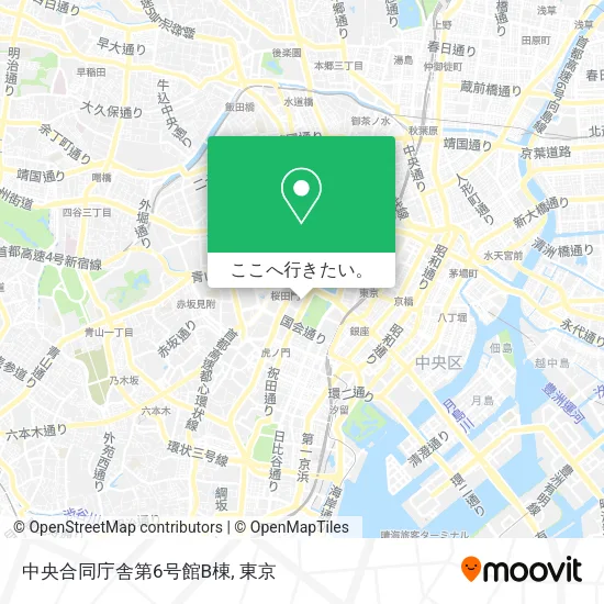 中央合同庁舎第6号館B棟地図