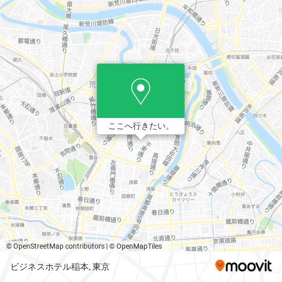 ビジネスホテル稲本地図