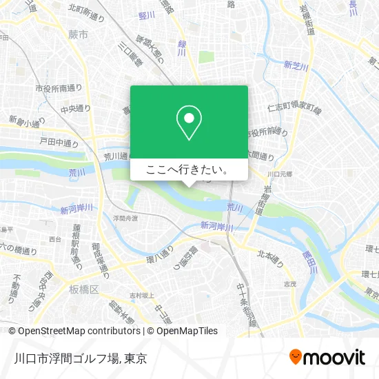 川口市浮間ゴルフ場地図