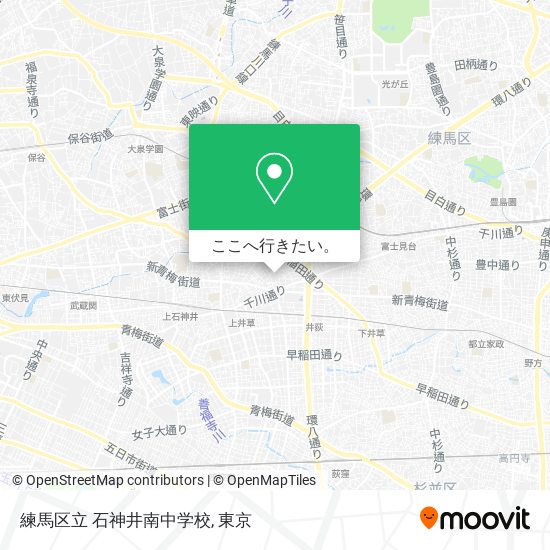練馬区立 石神井南中学校地図