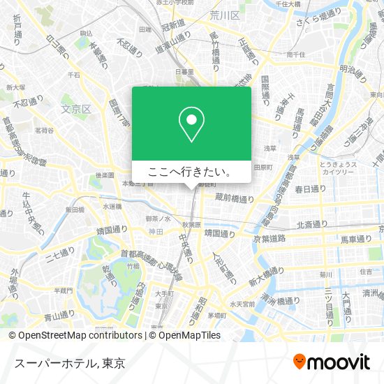 スーパーホテル地図