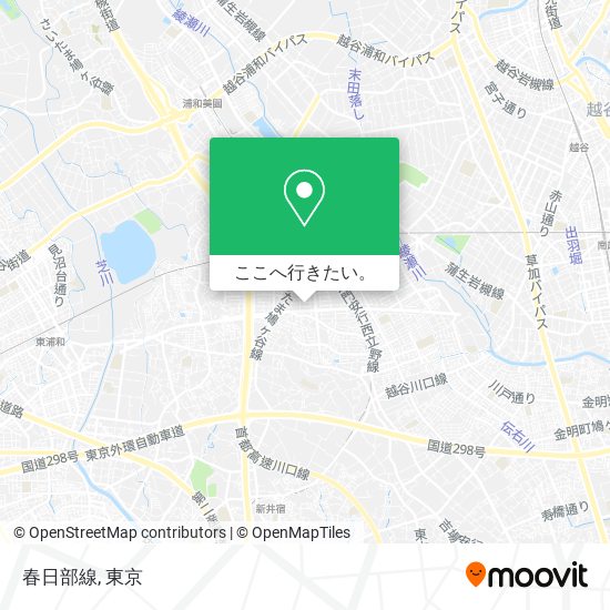 春日部線地図