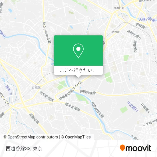 西越谷線33地図