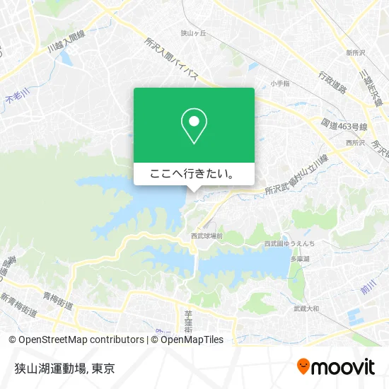 狭山湖運動場地図