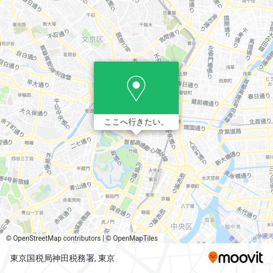 東京国税局神田税務署地図