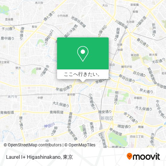Laurel I+ Higashinakano地図